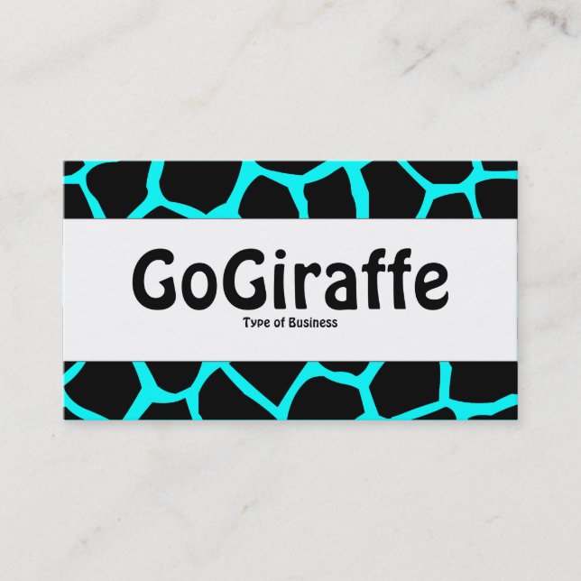 Centre Band - GoGiraffe - Cyan Business Card (Front)