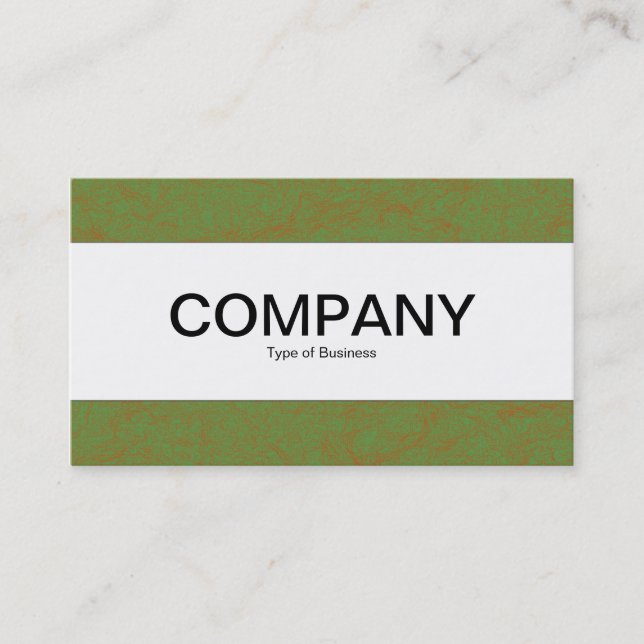 Centre Band  - Green Tex Business Card (Front)
