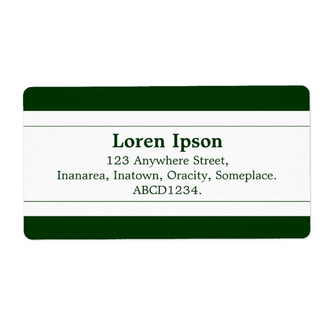 Centre Band II - Dark Green (Front)