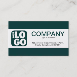 Centre Band (Logo) - Dark Green 003333 Business Card