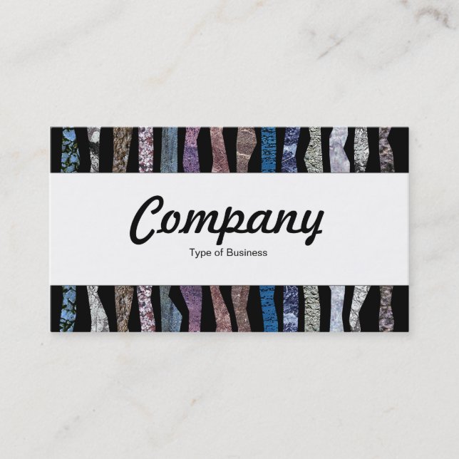 Centre Band  - Mineral Stripes Business Card (Front)