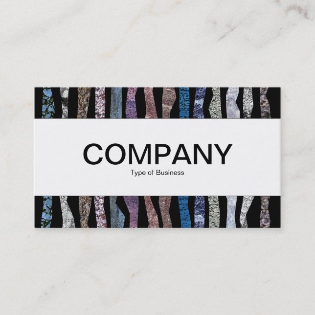 Centre Band  - Mineral Stripes Business Card (Front)