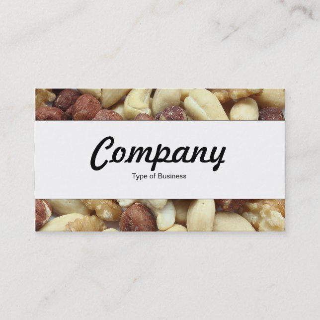 Centre Band  - Mixed Nuts Business Card (Front)
