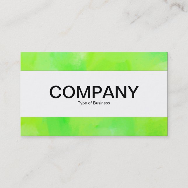 Centre Band  - Painted Green II Business Card (Front)