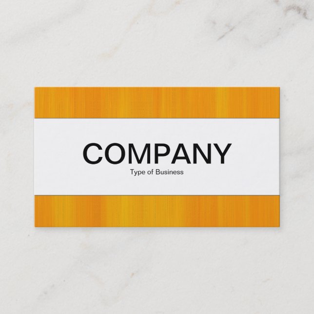 Centre Band  - Painted Orange Business Card (Front)