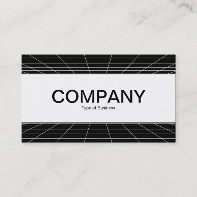 Centre Band  - Perspective Grid Business Card (Front)