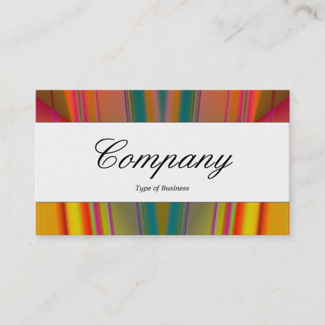 Centre Band - Script - Abstract Business Card (Front)
