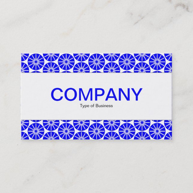 Centre Band - Star Wheel - Blue Business Card (Front)