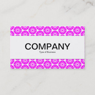 Centre Band - Star Wheel - Magenta on White Business Card