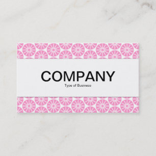 Centre Band - Star Wheel - Pink on White Business Card