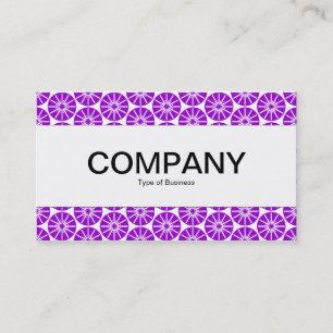 Centre Band - Star Wheel - Purple on White Business Card