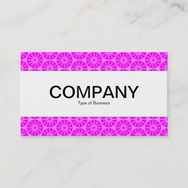 Centre Band - Star Wheel - Shades of Magenta Business Card (Front)