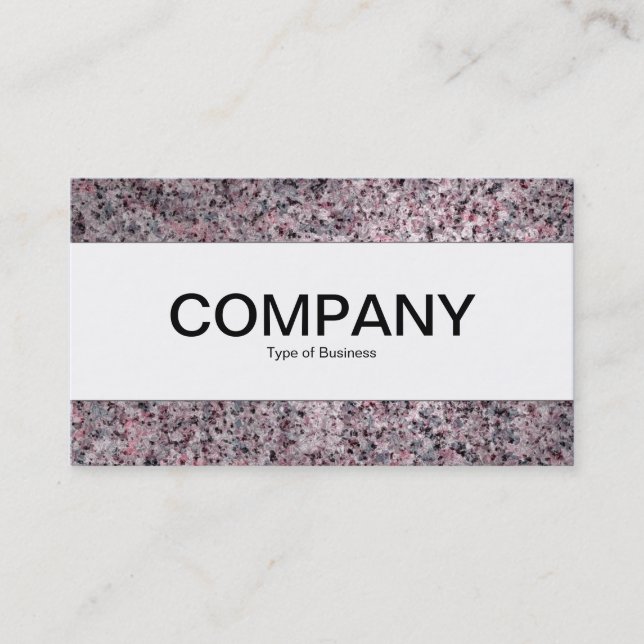 Centre Band  - Warm Granite Business Card (Front)