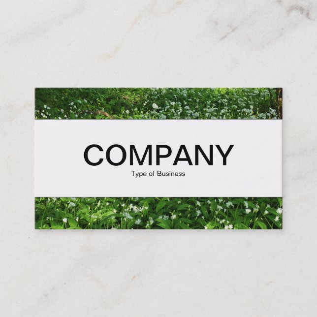 Centre Band  - Woodland Flowers Business Card (Front)