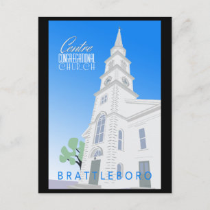 Centre Congregational Church Postcard