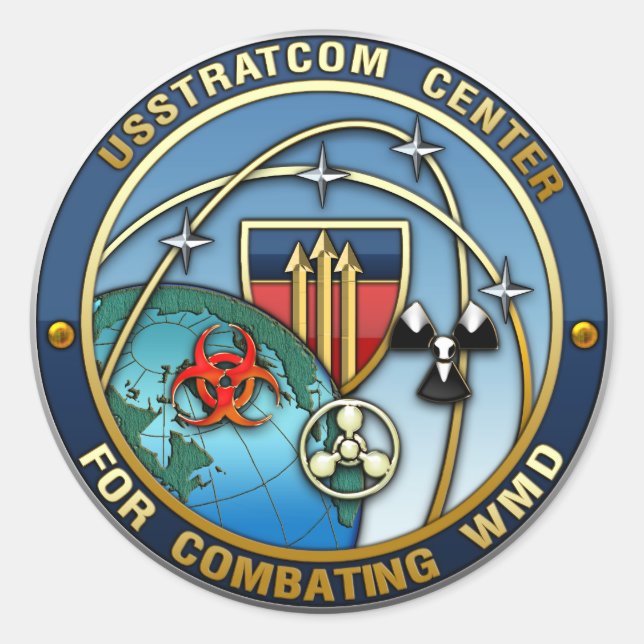 Centre for Combating Weapons of Mass Destruction Classic Round Sticker (Front)
