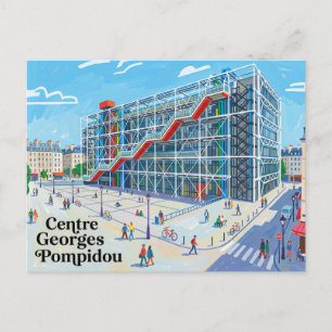 Centre Georges Pompidou France Postcard