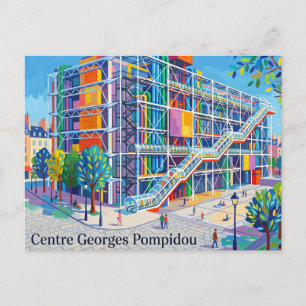 Centre Georges Pompidou France Postcard