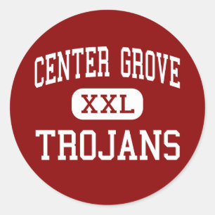 Centre Grove - Trojans - High - Greenwood Indiana Classic Round Sticker