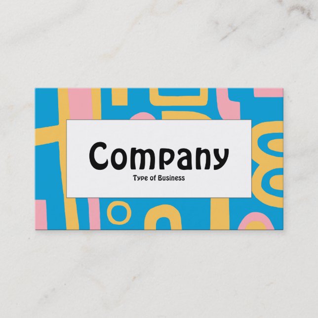 Centre Label - Abstract 170914 Business Card (Front)