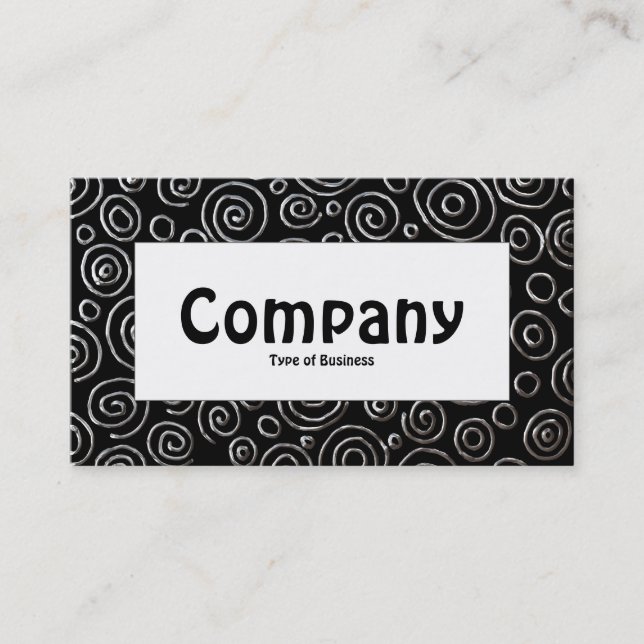 Centre Label - Abstract 181112 - Exotic Metal Business Card (Front)