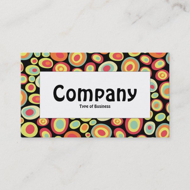 Centre Label - Abstract 220213 Business Card (Front)