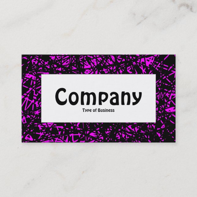 Centre Label - Abstract Lines - Magenta Business Card (Front)