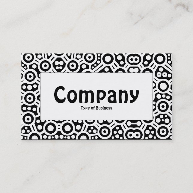 Centre Label - Alien Curcuits - Black Business Card (Front)