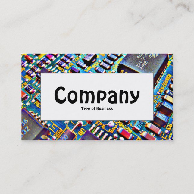 Centre Label - Beautiful Circuitry Business Card (Front)