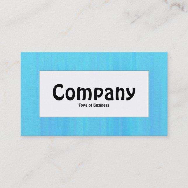 Centre Label - Blue Painted Texture Business Card (Front)