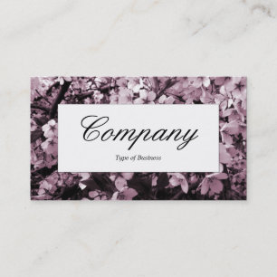 Centre Label - Cherry Blossom Business Card