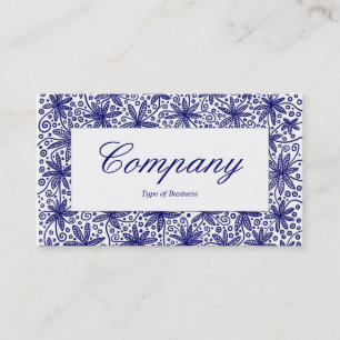 Centre Label - China Pattern Business Card