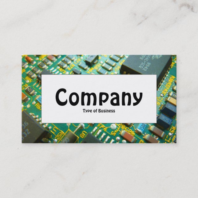 Centre Label - Circuitry Business Card (Front)