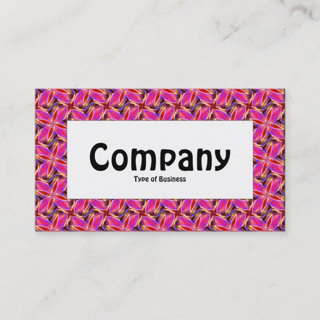 Centre Label - Colourful Geometric 03 Business Card (Front)