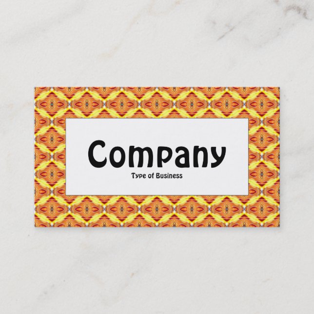 Centre Label - Colourful Geometric 07 Business Card (Front)