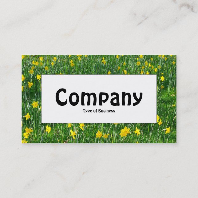 Centre Label - Daffodils/Narcissus Business Card (Front)