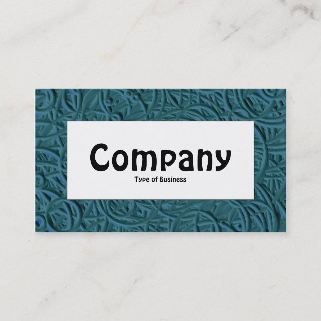 Centre Label - Etched Circles Business Card (Front)