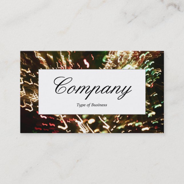 Centre Label - Fibre Optics Business Card (Front)