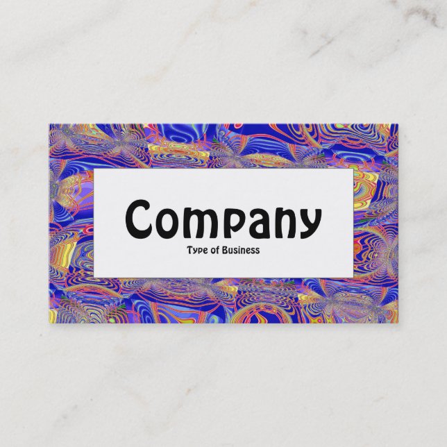 Centre Label - Fractal Abstract 061012a Business Card (Front)