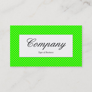 Centre Label - Green Net Texture Over Yellow Business Card