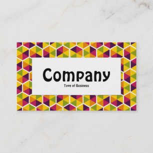 Centre Label - Hexagon Pattern 01 Business Card