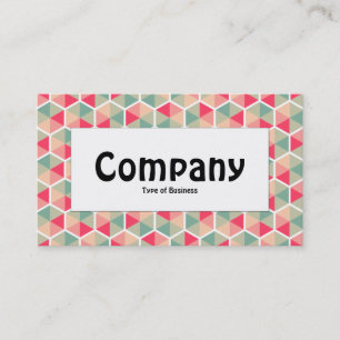 Centre Label - Hexagon Pattern 04 Business Card