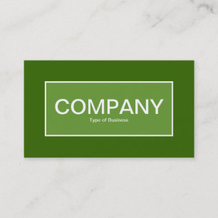 Centre Label II - Avocado Green with Green 336600 Business Card
