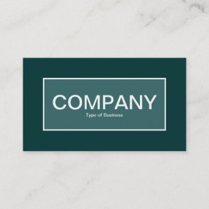 Centre Label II - Moss Green with Dark Green Business Card