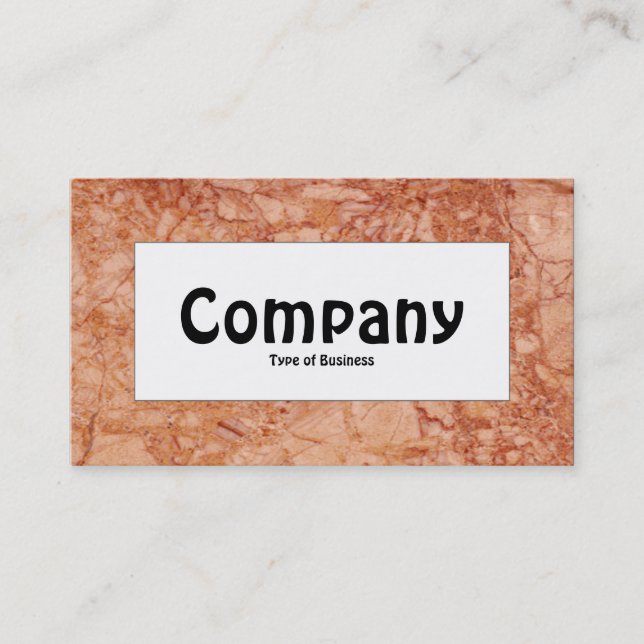 Centre Label - Marble 02 Business Card (Front)