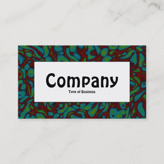 Centre Label - Marbling Business Card (Front)