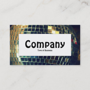 Centre Label - Mirror Ball Business Card