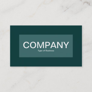 Centre Label - Moss Green with Dark Green 003333 Business Card