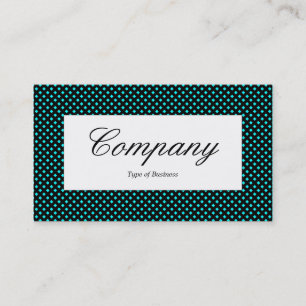 Centre Label - Net Texture Over Cyan Business Card
