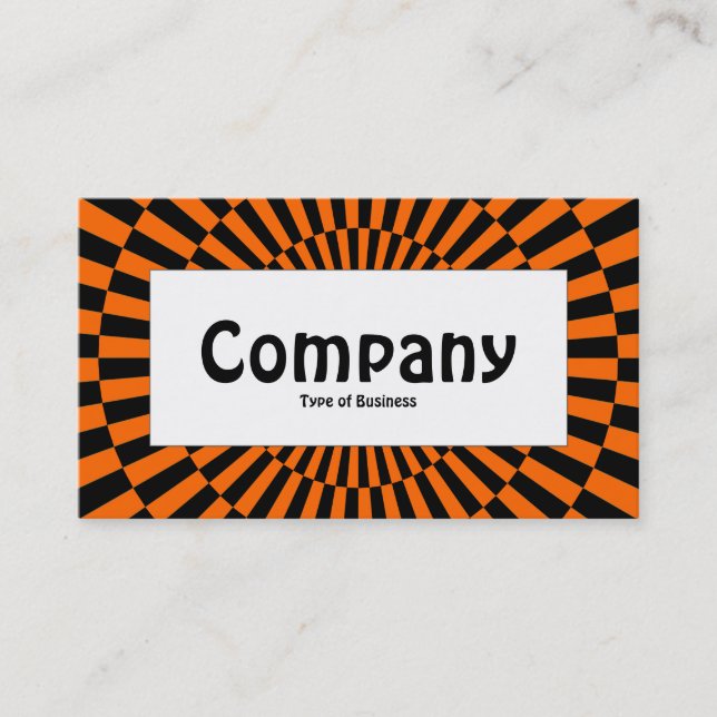 Centre Label - Op Art 05 Business Card (Front)